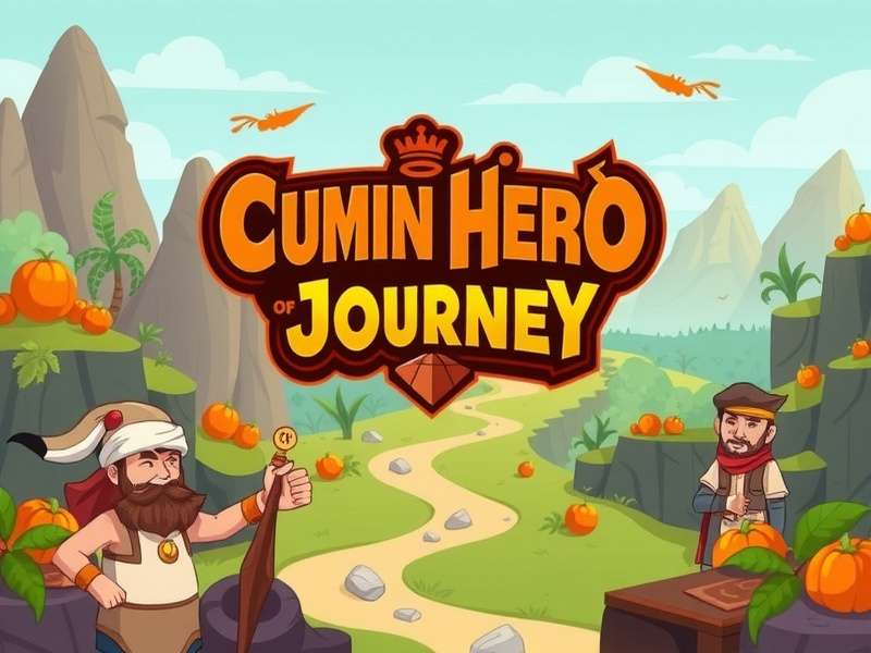 Cumin Hero Journey game banner featuring spicy landscapes